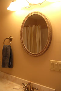 custom oval mirror